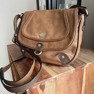Vintage ‘The Trend’ Brown Leather Shoulder Bag/Crossbody